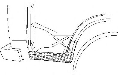 VAN WEZEL 5858102 -  Накладка порога